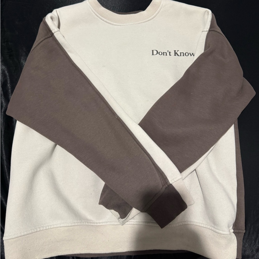 Brown crew neck